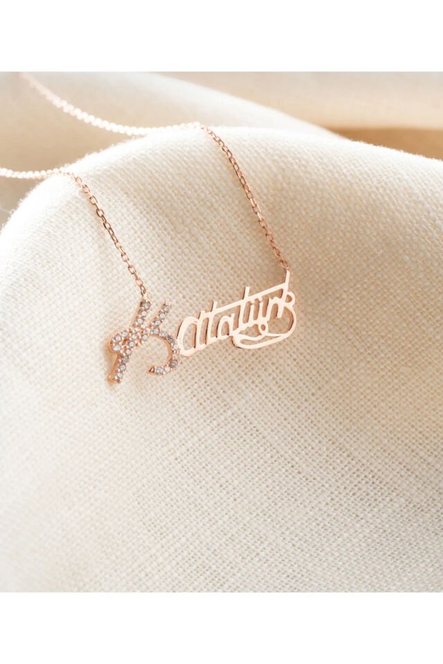 Atatürk imza Gold  Kolye