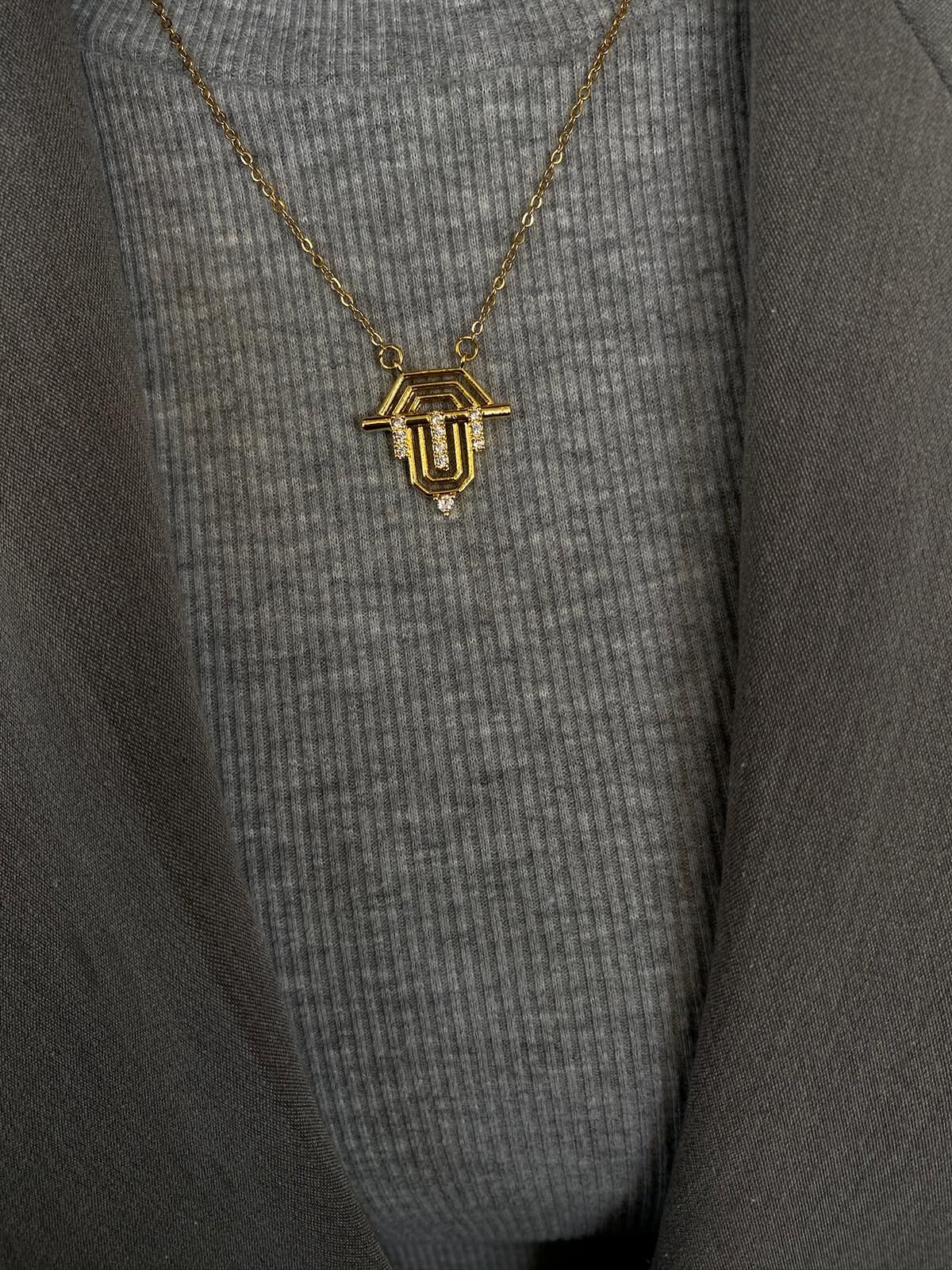 GOLD ÇELİK SERENAY KOLYE