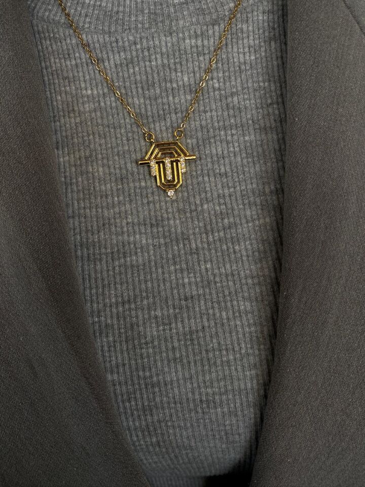 GOLD ÇELİK SERENAY KOLYE