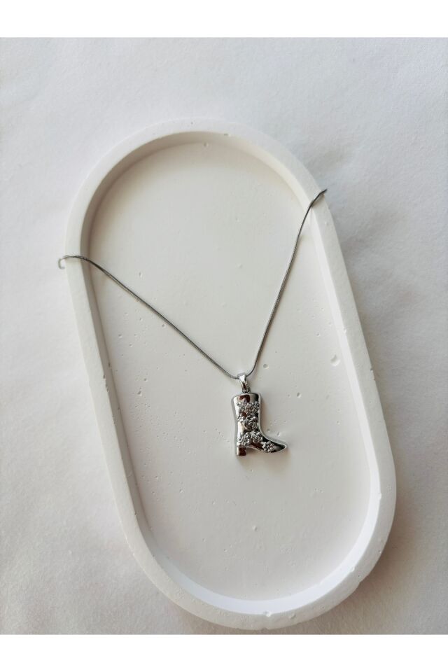 Çizme Figürlü silver  Kolye