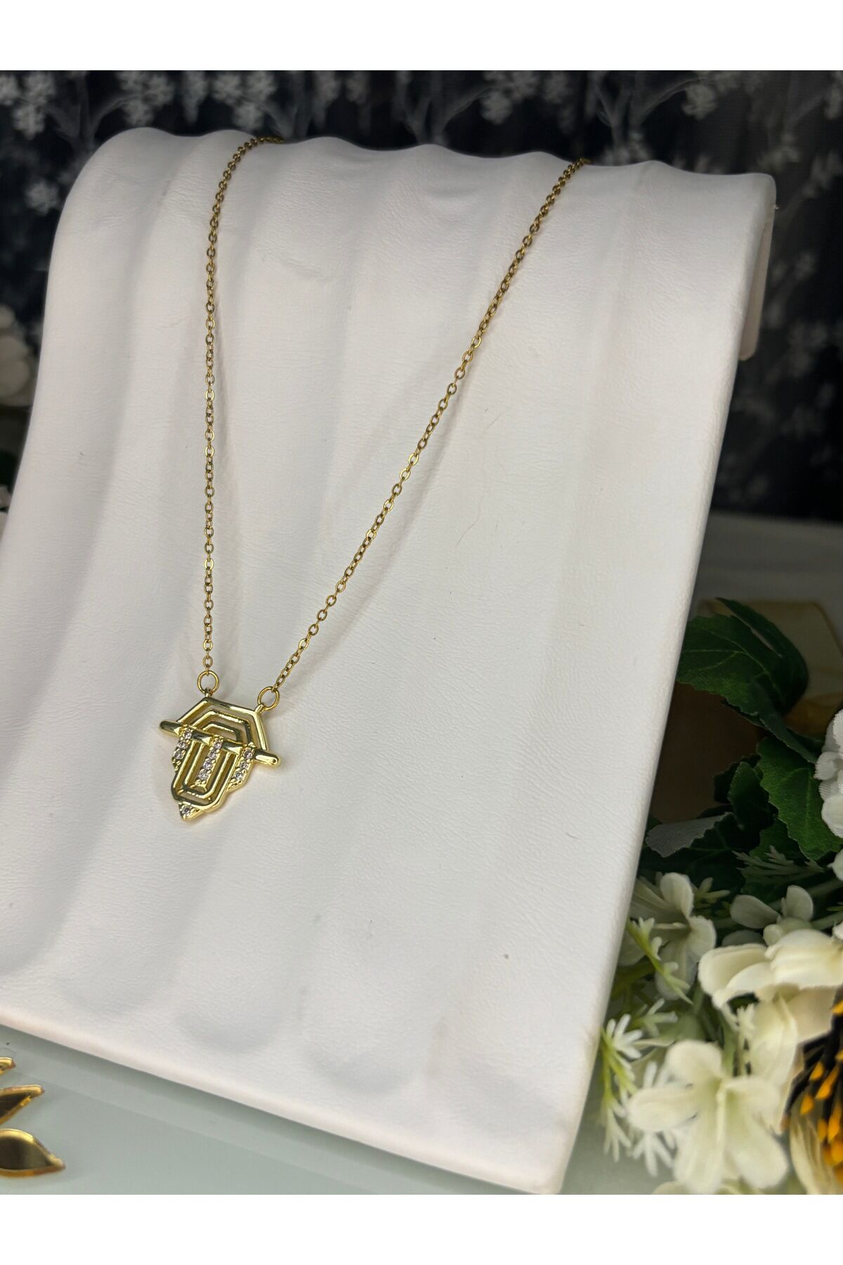 GOLD ÇELİK SERENAY KOLYE Gold - S