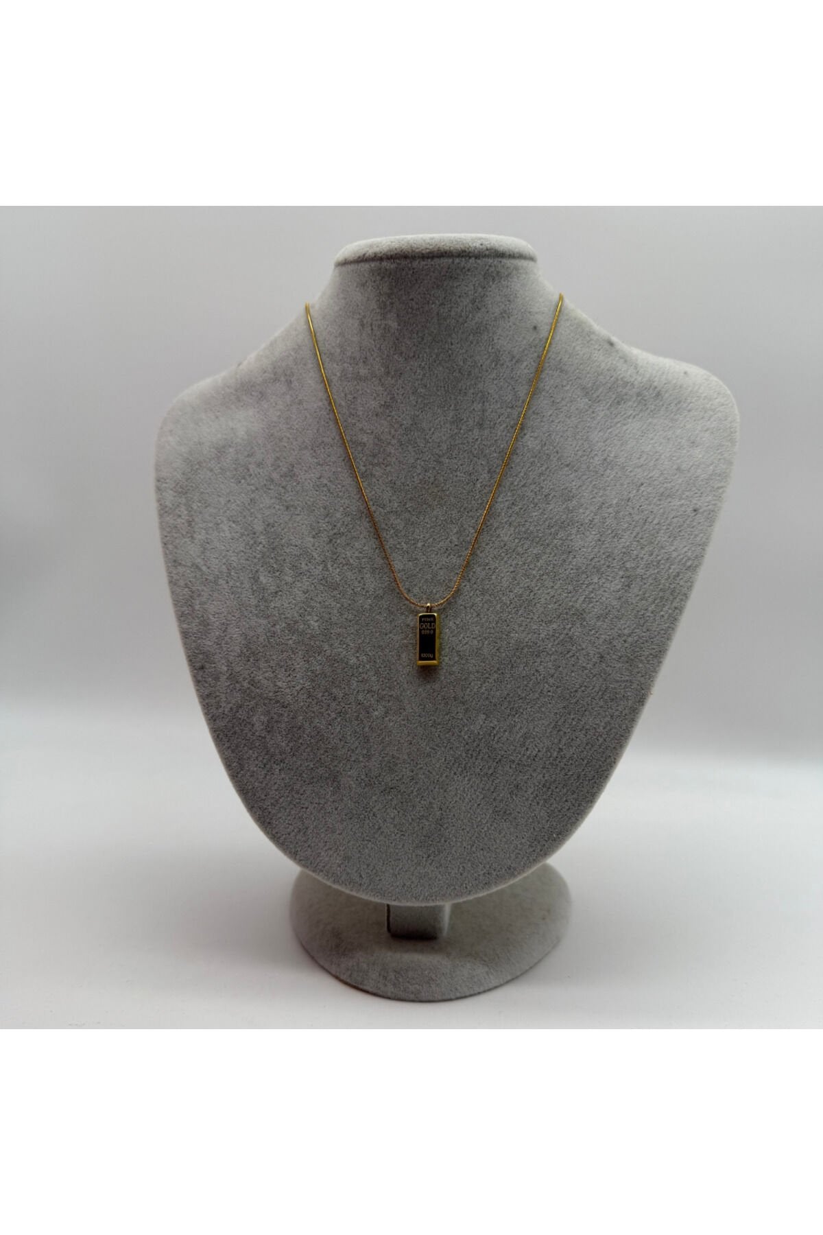 Gold Külçe Kolye